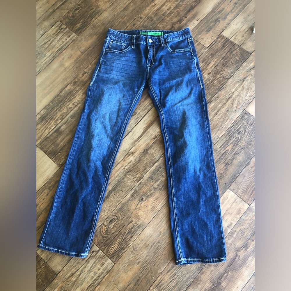 Rock & Roll Denim Jeans Mens 34x36” Pistol Regular Fit Straight Boot 33” Inseam